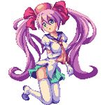  bad_id bad_pixiv_id dress long_hair lowres mushihime-sama pixel_art purple_hair reco solo thighhighs twintails x.x 