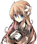  blue_eyes brown_hair detached_sleeves flower fruit_punch gloves hair_flower hair_ornament long_hair marta_lualdi solo tales_of_(series) tales_of_symphonia tales_of_symphonia_knight_of_ratatosk transparent_background white_gloves 