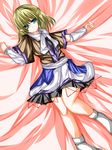  arm_warmers bad_id bad_pixiv_id blonde_hair green_eyes highres lying mizuhashi_parsee on_back pointy_ears solo tabuchi_(tabuchisanchi) touhou 