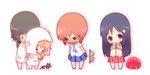  &gt;_&lt; 6+girls black_cat black_hair blonde_hair bloomers blue_hair blue_skirt blush brown_hair cat chibi child closed_eyes embarrassed fecchan from_behind green_hair hiding kneeling long_hair looking_at_viewer miniskirt money multiple_girls naganohara_mio naganohara_yoshino naked_towel necktie nichijou panties pink_skirt plaid plaid_skirt pleated_skirt professor_shinonome sakamoto_(nichijou) school_uniform serafuku shinonome_nano short_hair siblings simple_background sisters skirt tachibana_misato tokisadame_school_uniform topless towel tsundere underwear underwear_only weboshii wet white_background white_panties 