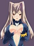  breasts character_request cleavage cum glasses highres large_breasts long_hair presa_(tales) preza tales_of_(series) tales_of_xillia 