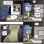  breasts comic computer dialogue female hayakain hedgehog male me_gusta nude rodent sally_acorn sega sonic_(series) sonic_the_hedgehog squirrel webcam 