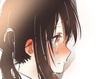  bad_id bad_pixiv_id black_hair blush brown_eyes close-up crying crying_with_eyes_open denchuu ear_blush face k-on! long_hair lowres nakano_azusa solo tears twintails 