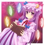  book crescent highres patchouli_knowledge purple_eyes purple_hair solo touhou yami_nabe 