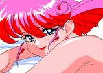  animated animated_gif blue_eyes cyomi lowres nude pink_hair viper 