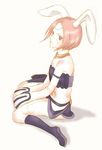  animal_ears boots bunny_ears d.gray-man fou fu_(d.gray-man) rabbit_ears red_hair short_hair 