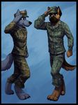  army canine chibi-marrow dog german_shepherd hat male tail uniform 