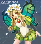  bad_id bad_pixiv_id blonde_hair braid butterfly_wings character_name copyright_name flower hair_flower hair_ornament long_hair mercedes odin_sphere pointy_ears puffy_sleeves red_eyes solo star twin_braids wings yuuon_kukku 