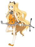  animal_ears blonde_hair blue_eyes highres long_hair microphone microphone_stand seeu simple_background skirt smile solo songkyoo thighhighs very_long_hair vocaloid zettai_ryouiki 