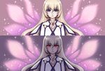  blonde_hair blue_eyes colette_brunel collet_brunel gem jewelry long_hair necklace red_eyes solo tales_of_(series) tales_of_symphonia wings 
