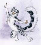  conditional_dnp eyes_closed feline fluffy_tail happy leopard mammal pawpads snow_leopard tail tani tani_da_real woo_yay yay 