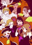  6+boys antonio_lopez bad_id bad_pixiv_id barnaby_brooks_jr cape costume demon_horns fangs frankenstein halloween hat horns huang_baoling ivan_karelin jiangshi kaburagi_t_kotetsu karina_lyle keith_goodman multiple_boys multiple_girls mummy nathan_seymour ofuda stitches tiger_&amp;_bunny vampire werewolf witch_hat yoshimura_masa yuri_petrov 