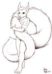  cute female fluffy hug inks mammal nadia rodent solo squirrel tail tail_hug 