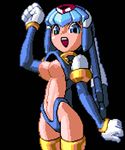  animated animated_gif artist_request bingo_tarte bingo_torte capcom leviathan leviathan_(rockman) lowres oppai_oppai rockman rockman_zero topless 