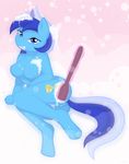  anthro anthrofied blue_eyes breasts brushie_brushie_brushie butt colgate_(mlp) cutie_mark equine female friendship_is_magic hair horn horse looking_at_viewer mammal my_little_pony nude pony smile soap solo tail toothbrush unicorn whitmaverick 