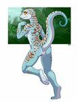  anus blue blue_body blush breasts butt female gecko iggi lizard nude pussy reptile scalie side_boob solo tokay_gecko 