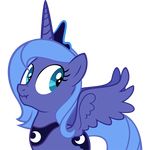  alicorn blue_hair crown cutie_mark equine female feral friendship_is_magic hair horn horse long_hair mammal my_little_pony necromanteion pegacorn plain_background pony princess_luna_(mlp) solo tail transparent_background winged_unicorn wings 