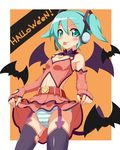  :p alternate_hair_length alternate_hairstyle aqua_eyes aqua_hair bat cro elbow_gloves fingerless_gloves garter_straps gloves halloween hatsune_miku headphones headset panties project_diva project_diva_(series) short_hair short_twintails skirt skirt_lift smile solo striped striped_panties thighhighs tongue tongue_out twintails underwear vocaloid 