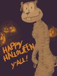  halloween holidays imaajfpstnfo mummy pumpkin sandy_cheeks solo spongebob_squarepants undead 
