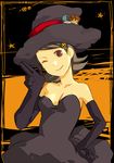  1girl breasts brown_eyes gloves green_hair halloween hat inazuma_eleven_(series) inazuma_eleven_go kino_aki maona0813 matsukaze_tenma medium_breasts one_eye_closed short_hair v witch witch_hat 