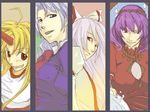  bad_id bad_pixiv_id bangs column_lineup fujiwara_no_mokou hi-gale horn hoshiguma_yuugi multiple_girls touhou yagokoro_eirin yasaka_kanako 