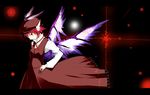  bad_id bad_pixiv_id claws dress fingernails hat letterboxed long_fingernails long_sleeves mystia_lorelei profile red_eyes red_hair short_hair smile solo tanetanetane touhou wings 