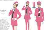  beard facial_hair formal hat minase_souya suit 