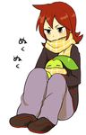  chikorita lowres nintendo pokemon red_hair redhead scarf silver_(pokemon) 