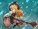  asuda bad_id bad_pixiv_id blonde_hair blue_eyes bow braid character_name copyright_name hat kirisame_marisa long_hair solo touhou witch_hat 