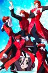  bad_id bad_pixiv_id black_hair chinese_clothes fate/extra fate/stay_night fate_(series) fur_coat haou_airen julius_belkisk_harway li_shuwen_(fate) male_focus multiple_boys parody ponytail red_eyes red_hair routo 