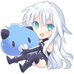  :3 :d aqua_eyes bad_id bad_pixiv_id bangs bare_shoulders black_footwear black_gloves black_heart black_legwear blush boots chibi dogoo elbow_gloves from_side full_body gloves halterneck holding leotard long_hair looking_at_viewer magical_girl mishima_kurone neptune_(series) open_mouth outstretched_arms parted_bangs simple_background sitting smile solo symbol-shaped_pupils thigh_boots thighhighs turtleneck v-shaped_eyebrows very_long_hair white_background white_hair 
