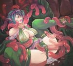  blue_hair blush breasts cisty cleavage cum cum_in_pussy cum_inside elf female final_fantasy girl green_eyes jewelry katatuki large_breasts light_bringer lightbringer lots_of_jewelry monster open_mouth pointy_ears rape rydia spread_legs tentacle thighhighs vaginal 