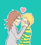  blonde_hair blush braces couple scared smile south_park 