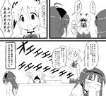  akemi_homura bon_(moegomi) comic empty_eyes greyscale hotpot kaname_madoka mahou_shoujo_madoka_magica monochrome multiple_girls sakura_kyouko school_uniform tomoe_mami translated vomit 