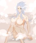  bath blue_hair breasts genderswap kingdom_hearts naked nipples nude organization_xiii saix 