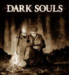  dark_souls fire from_software kneeling kuyama516 monochrome priest souls_(from_software) sword weapon 