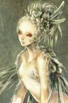  fantasy feathers harpy monster_girl original solo tsuya_iruka wings 