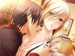  1boy 1girl blush celia_kumani_entory game_cg komori_kei licking walkure_romanze 