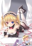  ankle_lace-up bad_id bad_pixiv_id blonde_hair blue_eyes blush boku_wa_tomodachi_ga_sukunai character_doll cross-laced_footwear cup downblouse drinking_glass gothic_lolita hairband hasegawa_kobato hasegawa_kodaka heterochromia high_heels legs_up lolita_fashion lolita_hairband looking_at_viewer lying on_stomach pantyhose red_eyes shoes smile solo sousouman strap_slip stuffed_animal stuffed_bunny stuffed_toy two_side_up white_legwear wine_glass 