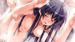  1boy 1girl bath blush breasts censored female flarerouge_liliansol from_behind game_cg long_hair male mixed_bathing nipples nude open_mouth seven_wonder sex source_request steam taiyou_no_promia takeya_masami 