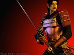  akechi_samanosuke armor capcom katana onimusha samurai simple_background solo sword weapon 