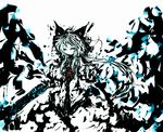  abstract bad_id bad_pixiv_id bow f7(eiki) hair_bow hair_ornament long_hair orange_eyes reiuji_utsuho solo touhou 