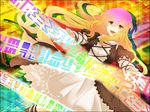  akasata bad_id bad_pixiv_id blonde_hair gradient_hair hijiri_byakuren multicolored_hair purple_hair scroll solo sorcerer's_sutra_scroll touhou yellow_eyes 