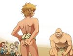  ass blonde_hair blue_eyes blush colin earrings ilia jewelry link malo mayor_bo shirtless shiwashiwa_no_kinchakubukuru sumo talo the_legend_of_zelda the_legend_of_zelda:_twilight_princess twilight_princess 