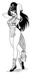  breasts cleavage fan fatal_fury game king_of_fighters knot kof legs monochrome neo-geo neo_geo ninja pony_tail ponytail rope shiranui_mai smile snk 