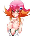  1girl blush breasts female korican kouzuki_anna kozuki_anna_(yugioh_zexal) red_hair solo yu-gi-oh! yugioh_zexal yuu-gi-ou_zexal 