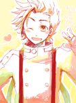  1boy blush brown_hair heart lloyd_irving male male_focus short_hair solo tales_of_(series) tales_of_symphonia 