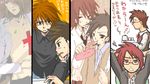  age_difference brown_eyes brown_hair father_and_son glasses kratos_aurion lloyd_irving male male_focus oekaki red_hair redhead short_hair tales_of_(series) tales_of_symphonia 