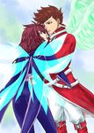  age_difference brown_hair father_and_son kratos_aurion lloyd_irving male male_focus short_hair tales_of_(series) tales_of_symphonia wings 