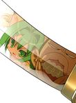  animal_ears animal_print blade_(galaxist) cat_ears cham_cham fang gloves green_eyes green_hair highres katana monkey open_mouth paku_paku paw_gloves paws queen's_gate reflection samurai_spirits snk sword tiger_print weapon 